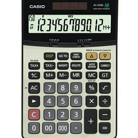 

KALKULATOR/CALCULATOR DESKTOP CASIO DJ 220/CHECK&CORRECT#ORIGINAL