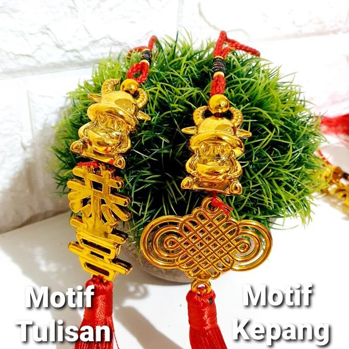 

Gantungan Imlek Kerbau Fu Emas Dekorasi Pohon Meihwa Sincia Murah Sale Berkualitas