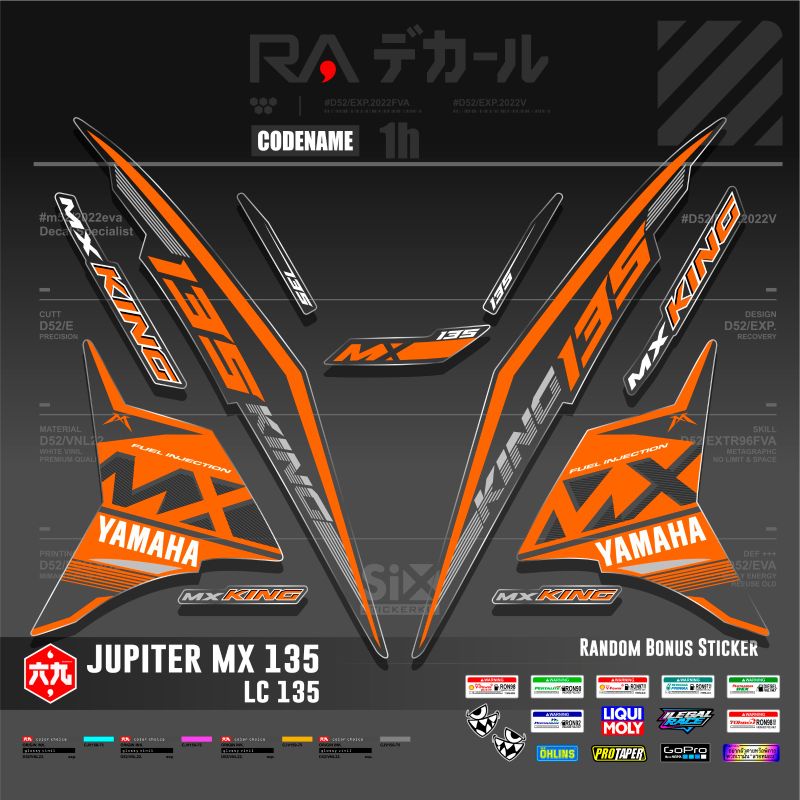 JUPITER MX 135 TRANSPARAN/EXCITER 135/LC135 /STRIPING MOTOR TRANSPARAN