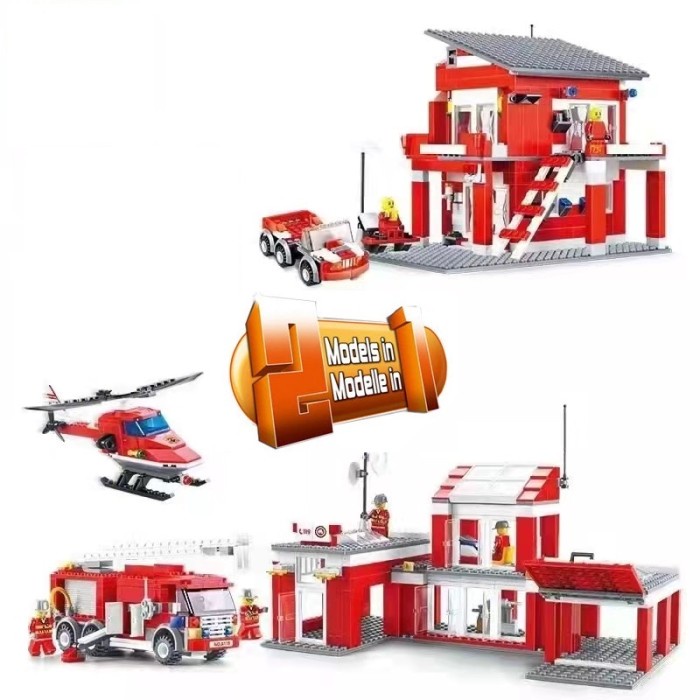 ✅Baru Fire Rescue Team Bricks Building Blocks Berkualitas