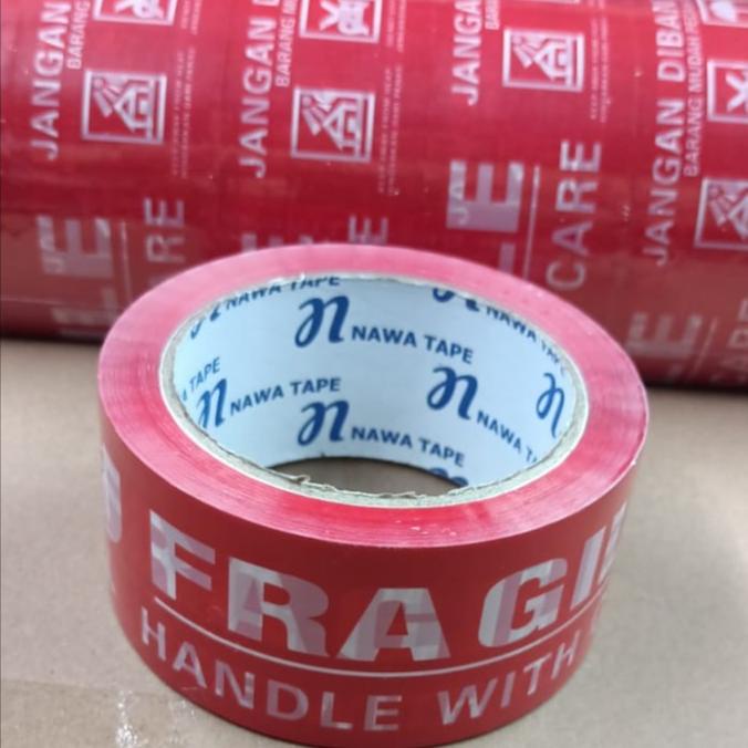 

LAKBAN ISOLASI FRAGILE MERAH 80 YARD FULL LAKBAN FRAGILE TERMURAH