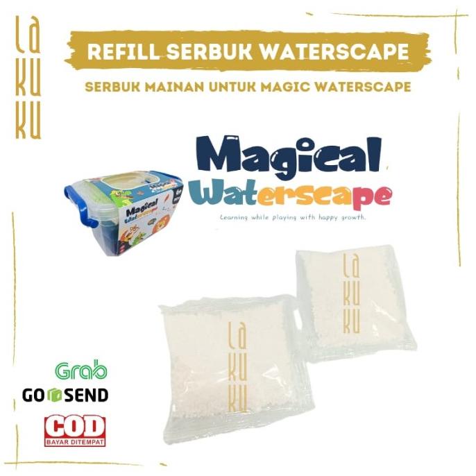 Lakuku - Refill Isian Serbuk Mainan Magical Waterscape