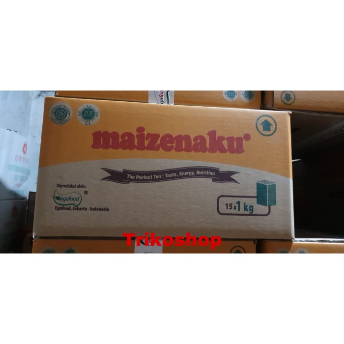 

Terlaris!! Tepung Maizena Maizenaku / Corn Starch 1 Dus 15 x 1Kg