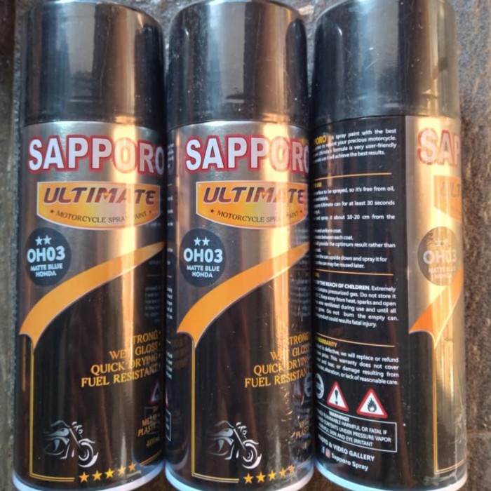 OH03 MATTE BLUE HONDA SAPPORO ULTIMATE 400ML CAT SEMPROT PYLOX PILOK