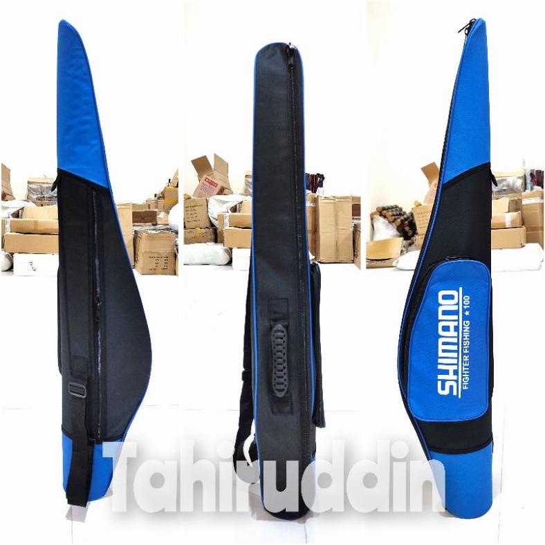 TAS PANCING SHIMANO kAKU BIRU HITAM 100CM