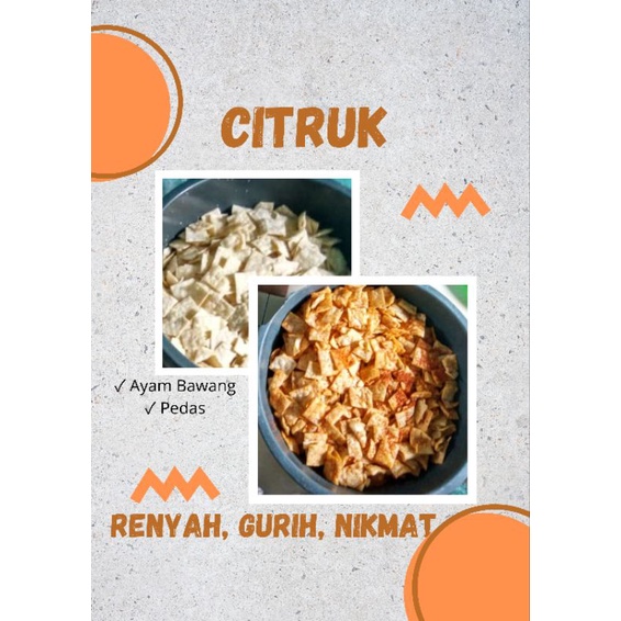 

CITRUK PANGSIT KHAS TASIKMALAYA GURIH, RENYAH, NIKMAT 250gram