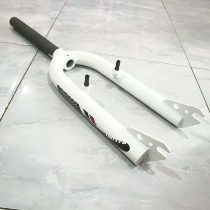 fork united bmx 20 oversize putih l fork rigid 20 united os putih lelalela8187