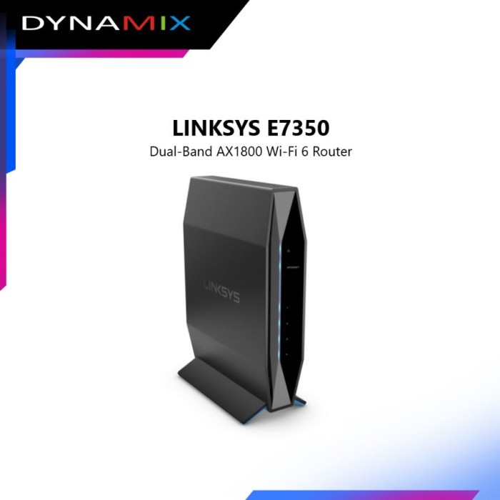 LINKSYS E7350 Dual-Band AX1800 WiFi 6 Router