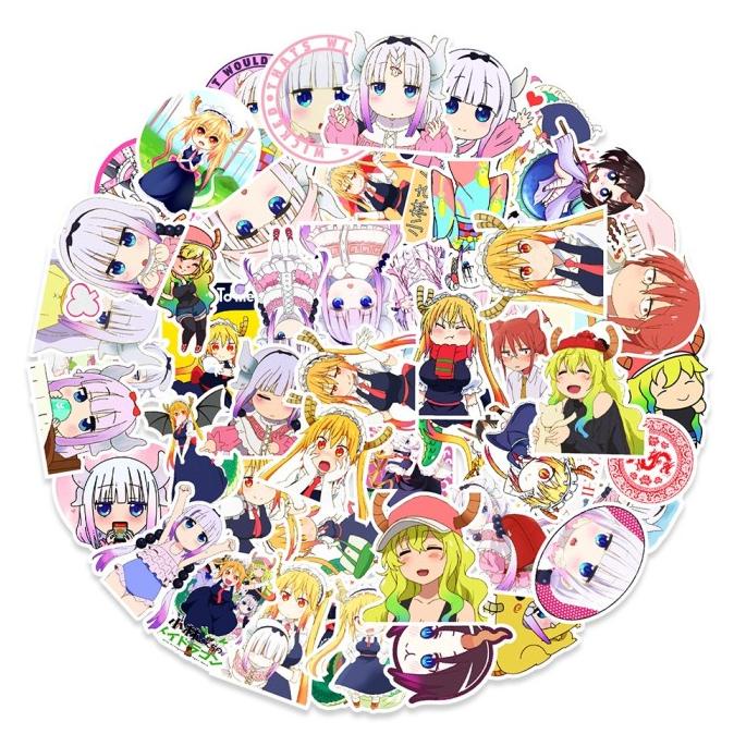 (:(:(:(] DM002 Sticker / Stiker Anime Jepang Miss Kobayashi's Dragon Maid