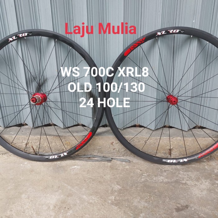 ✨Ori Wheelset 700C Xrl8 Brake Old Depan 100 Dan Belakang 130 Diskon