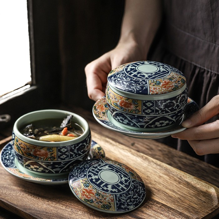 Terbaru Dragon Soup Bowl / Chinese Soup Bowl Set / Mangkok Keramik Promo Terlaris