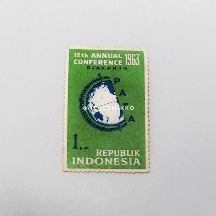 Perangko - Perangko Kuno Antik Langka - Republik Indonesia 1963 Conference