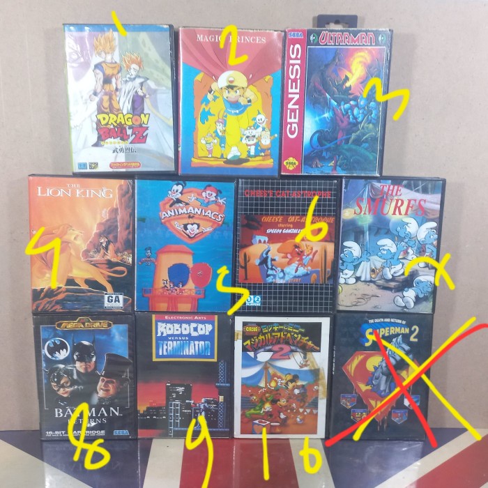 kaset sega cartridge megadrive jadul bootleg rerevika93