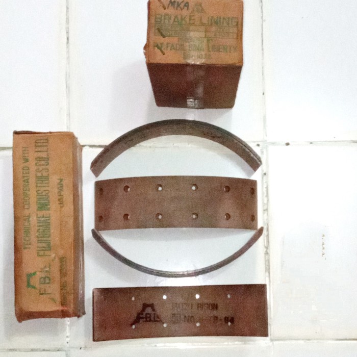 brake lining kit kampas rem isuzu bison - fbl chiochio1925