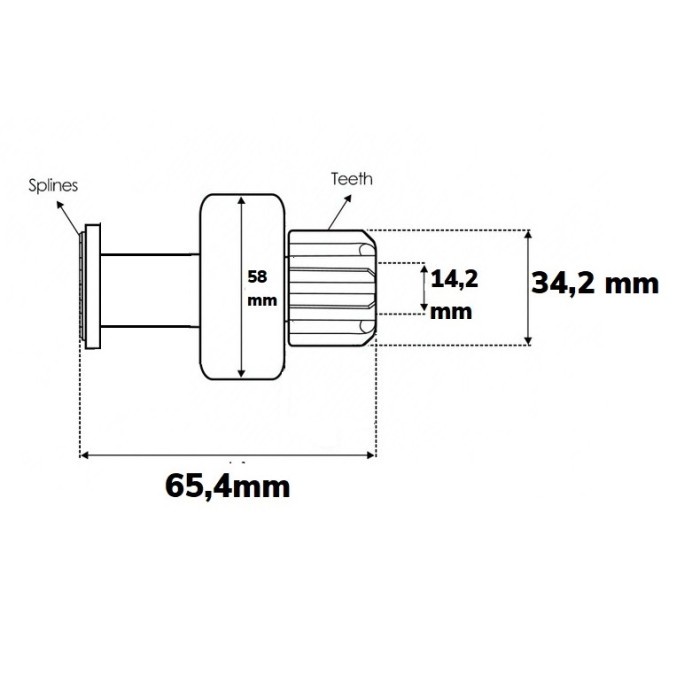 bendix starter mitsubishi colt diesel t210 t200 - mitsubishi motors chiochio1925