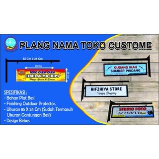 

Promo Plang Nama Toko Custome 85 X 24 Cm Dengan Frame Besi