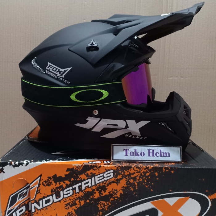 Helm Jpx Cross Polos+Google