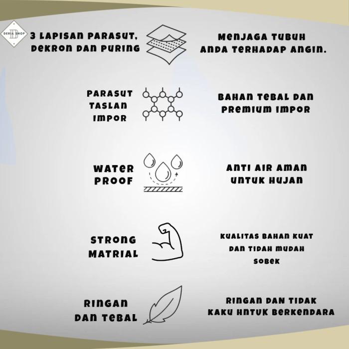 TERLARIS - JAKET / ROMPI PRIA / VEST / ANTI ANGIN /ANTI HUJAN / MURAH / PARASUT