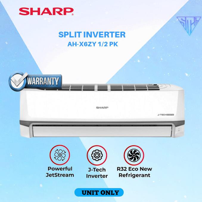 Ac Sharp Split 1/2 PK Inverter X06ZY Kualitas Bagus