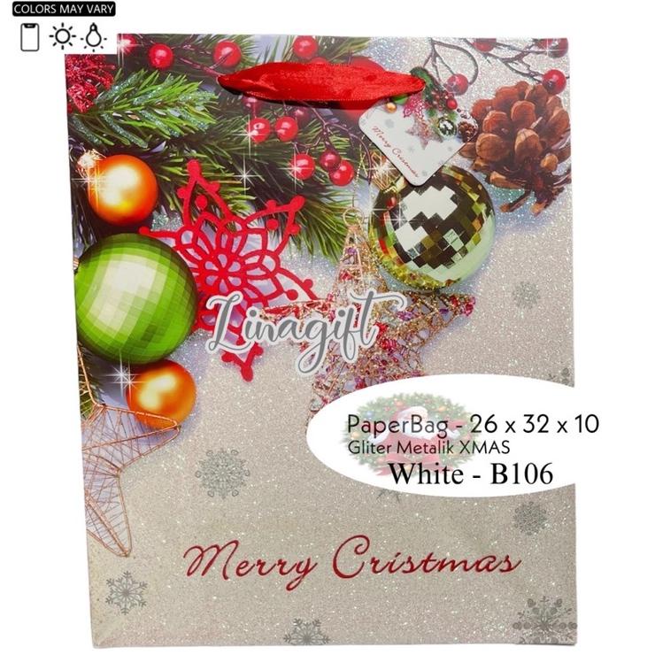 

Virall 12.12 Paperbag Natal - Kantong Paper Bag Kertas Hadiah Kado Xmas / Tas Jinjing Merry Christmas Merah / Red Termurah