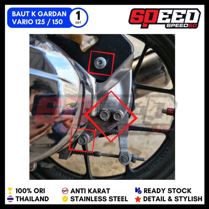 [Ori] Probolt Baut Oli Gardan Sensor Vario 125 150 Old New Keyless King Nut Limited