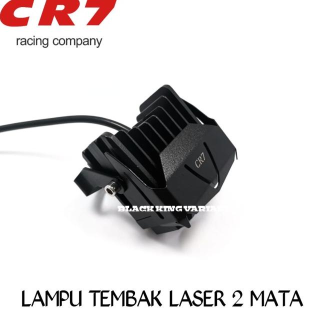 Lampu Tembak Laser Gun 2 Mata Cr 7 Lampu Laser D2 D3 Semua Motor Lampu