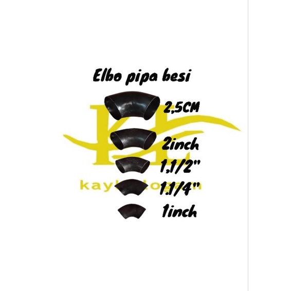 Elbow pipa besi