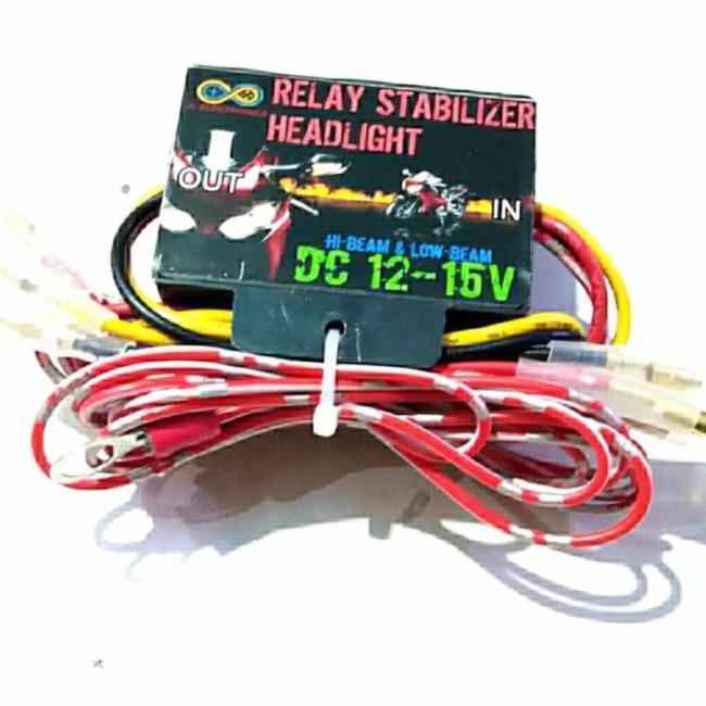 Relay Stabiliser Headlamp Motor Converter Ac To Dc Lampu Utama Hi-Low