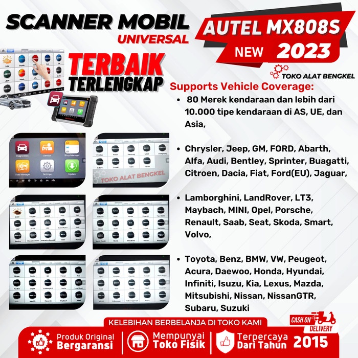 Scanner Mobil Scan Tool Diagnostik Universal Autel Maxicheck Mx808