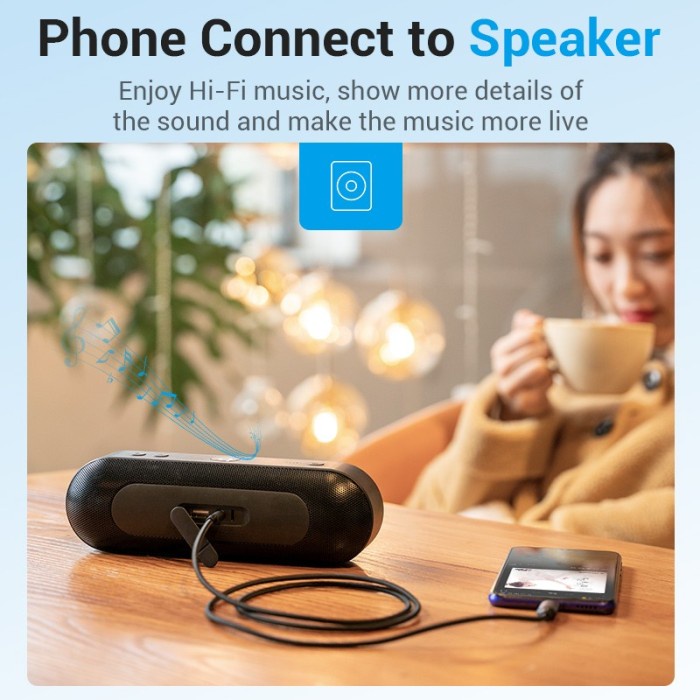 Vention Kabel Audio Usb Type C To Aux 3.5Mm Male - Bgk Audio Ready