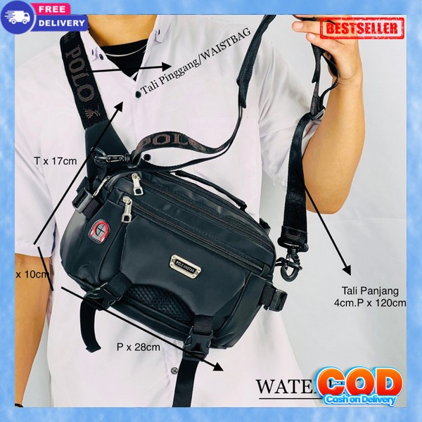 Slingbag Cowok Keren Salempang Cwok Waterproof Tas Bahu Cowok Import Ts Swlempang Distro Sling Bag P