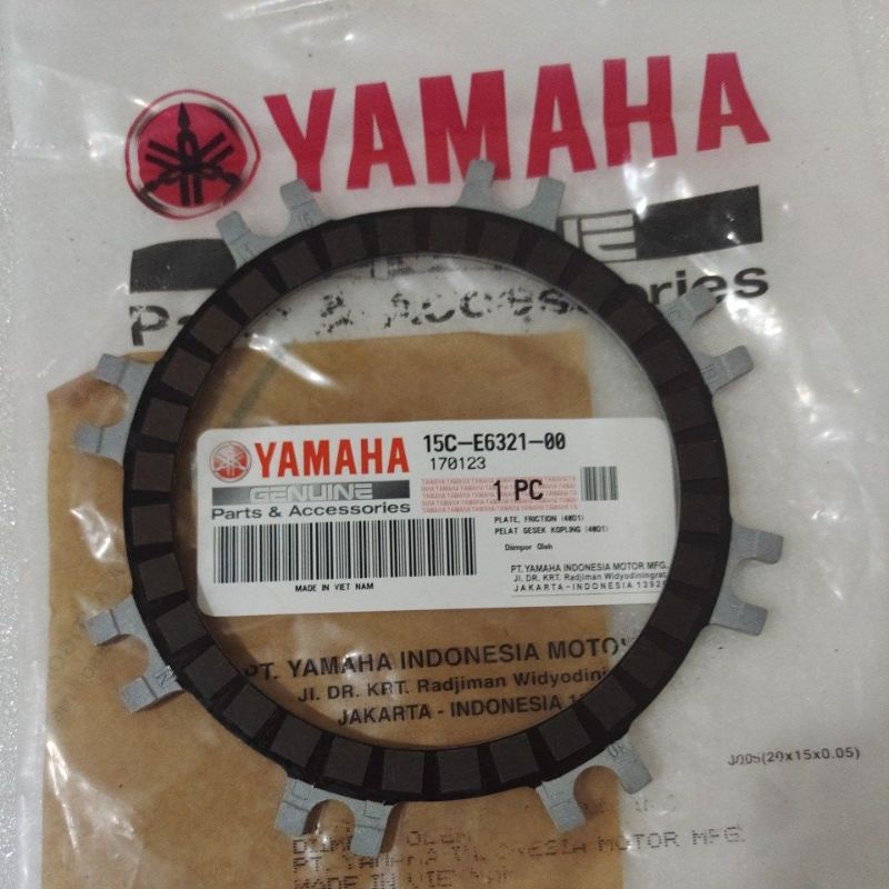 Kampas plat kopling Yamaha Lexam Original 15C-E6321-00 1Pc