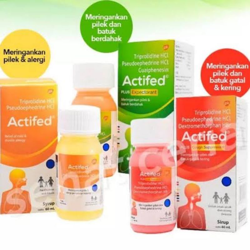 ACTIFED DM SYRUP 60ML (BATUK KERING & FLU) - MERAH DM