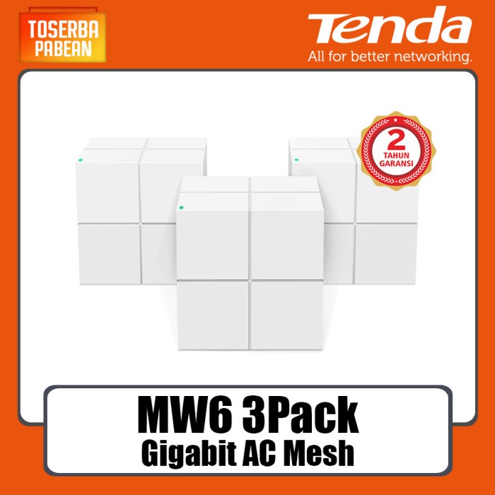 TENDA MW6 Beamforming Gigabit AC Mesh 3Pcs Seamless Tenda MW5