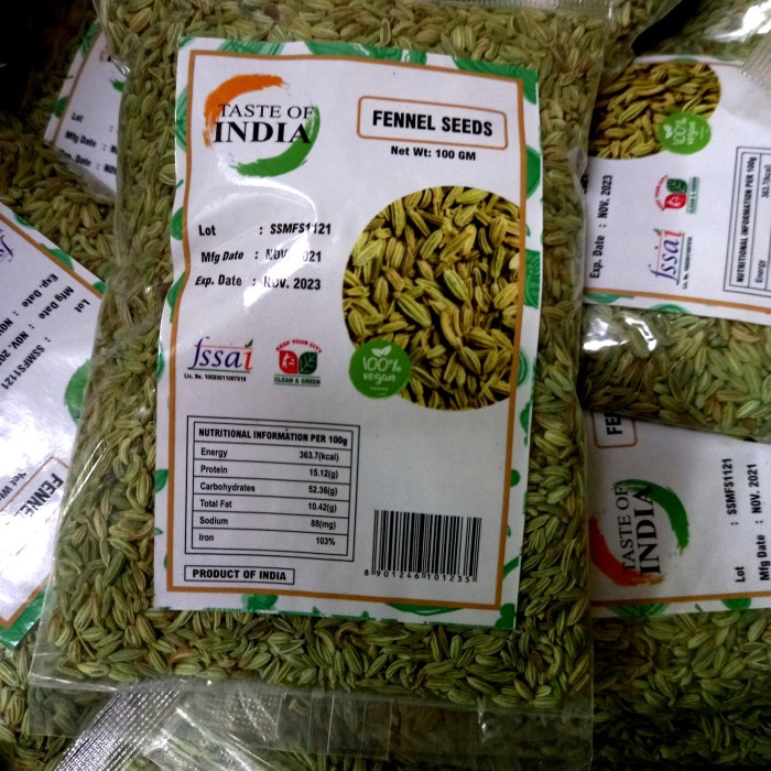 

best seller] Sonf Fennel Seeds Premium 100 gram Packing asli