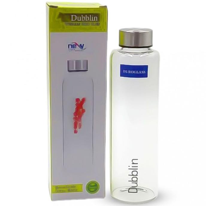 %%%%] Dubblin STREAM Borosilicate Glass Botol Air Minum / Tumbler Kaca