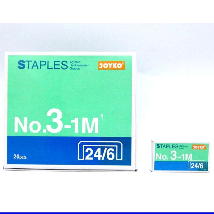 

Joyko Isi Staples Besar Refill Hekter Steples No.3 24/6 - Dus