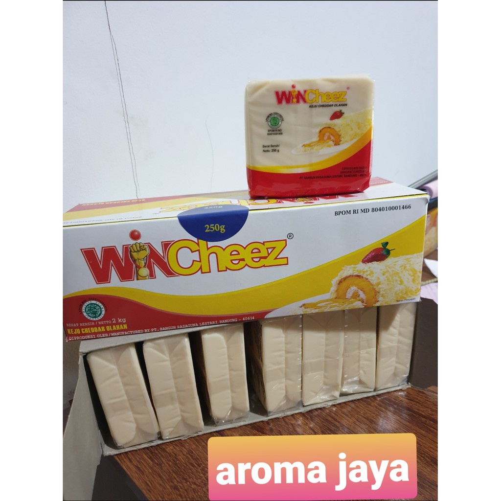 

Keju Cheddar Wincheez Keju Batangan Wincheese Keju Winchiz 2Kg Isi 250Gr X 8