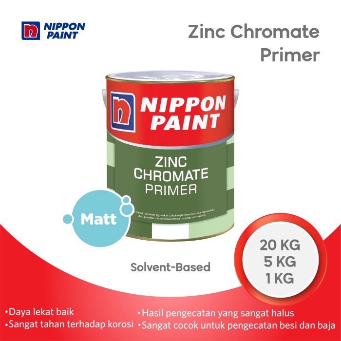 Nippon Zinc Chromate Primer -20Kg- Primer Besi &amp; Baja Nippon Paint