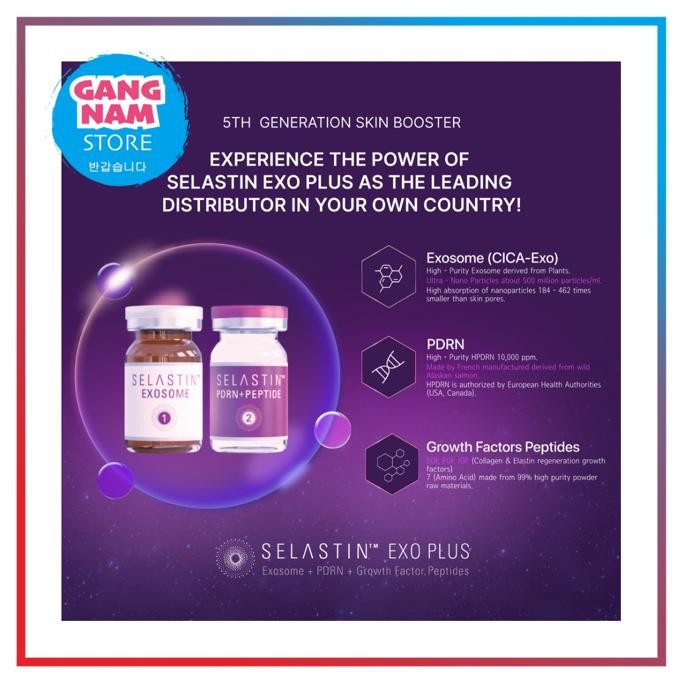 SKINBOOSTER SULTAN DUAL SALMON DNA SELASTIN EXOSOME 3X GLOWING FASTER