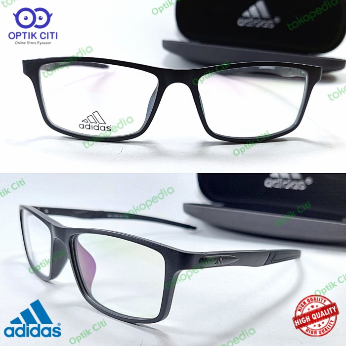 [Baru] Frame Kacamata Pria Kotak Sporty Adidas 6059 Ada Pegas Grade Original Terbaru