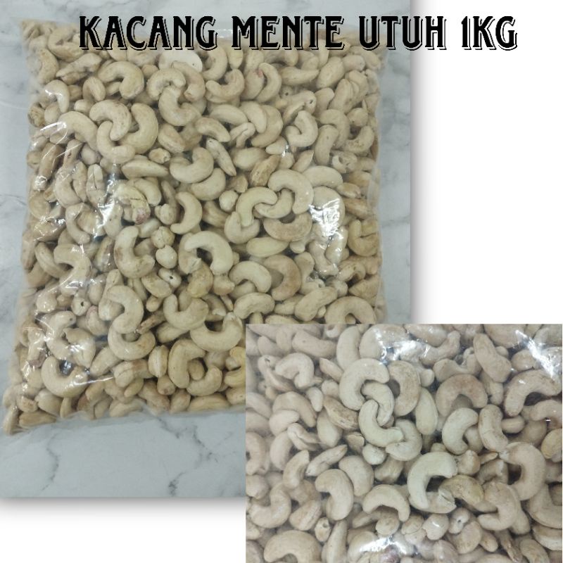 

Kacang Mente utuh / Kacang Mede utuh Kemasan 1kg