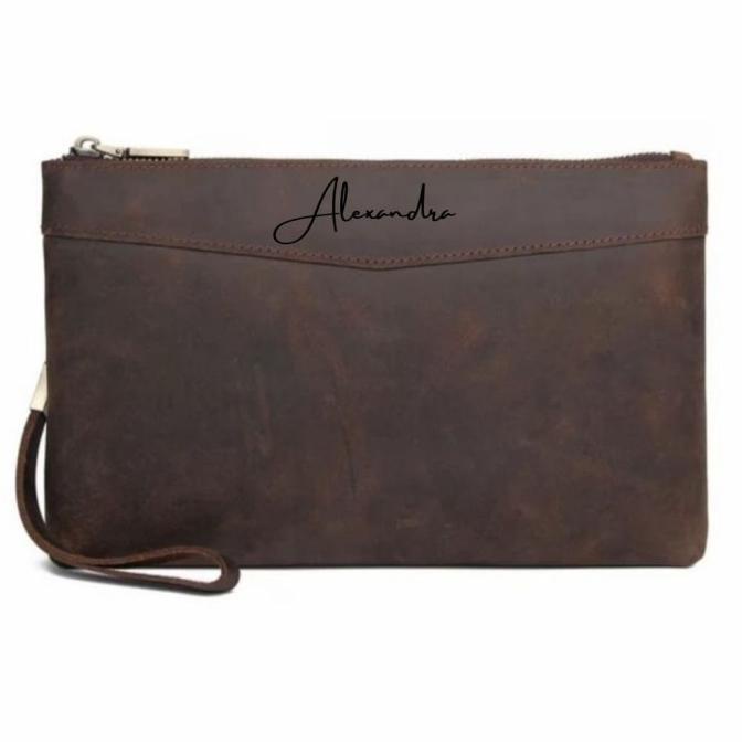 Clutch Pouch Hand Bag Cluth Domoet Tas Tangan Pria Wanita Kulit Asli Tokosofia4