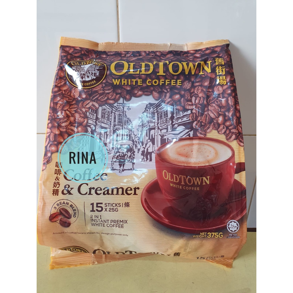 

Old Town Coffee And Creamer White Coffee 1Pak Isi 15 Sachet @35Gram Numan Kopi
