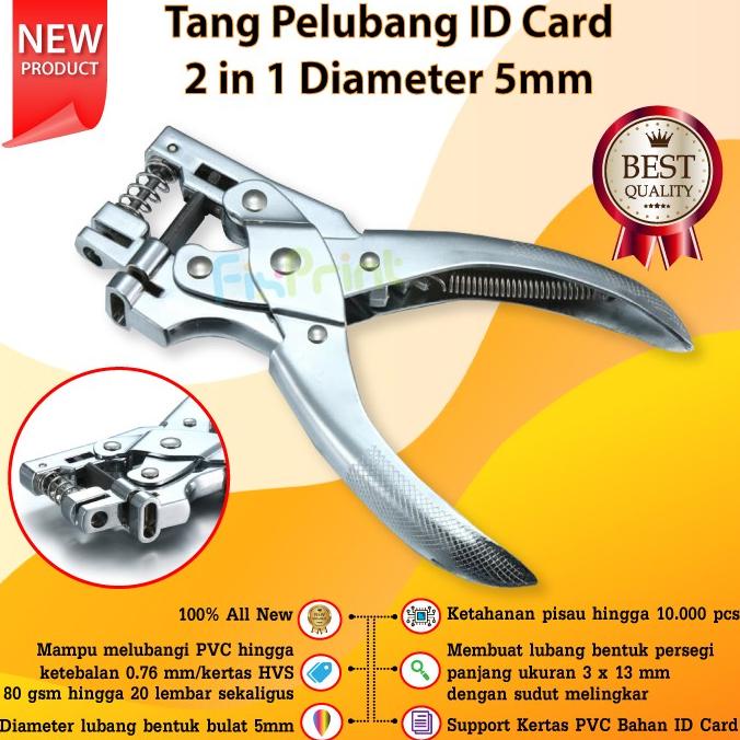 

Tang Pelubang Id Card 2 In 1 Diameter 5Mm Alat Plong Kertas Pvc 5 Mm Star