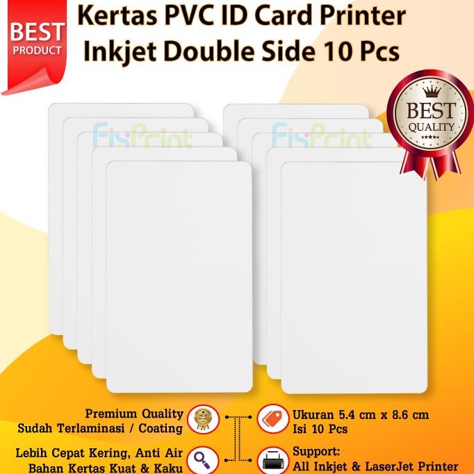

Kertas Pvc Bahan Id Card Printer Inkjet 5.4 X 8.6 Cm Double Side Star
