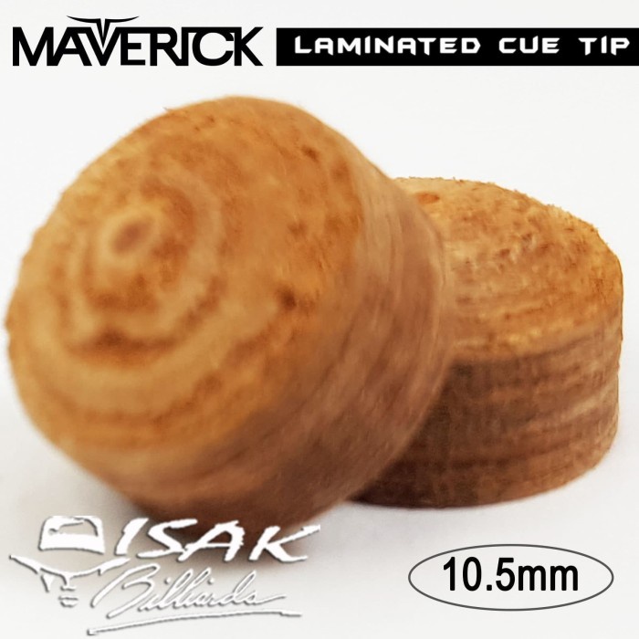 Maverick Pro Cue Tip - 10.5 mm Medium Soft Billiard Stik Stick Biliar