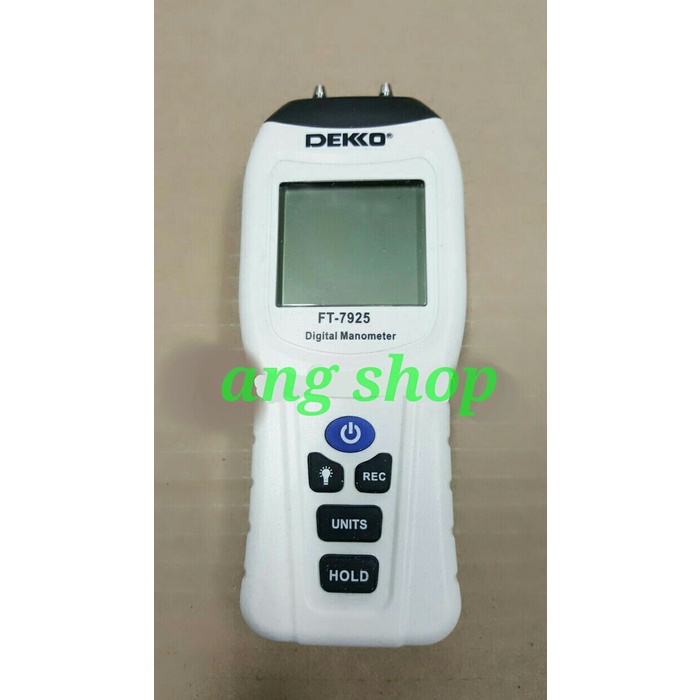 Digital Manometer FT7925 Dekko FT-7925 Digital Manometer