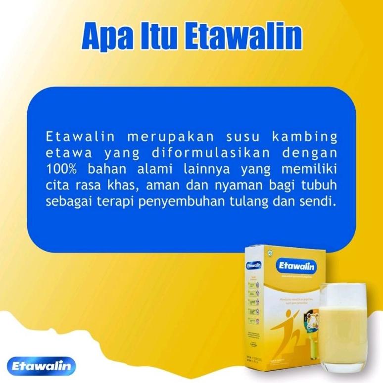 

Flash Sale ETAWALIN - SUSU KAMBING ETAWA ATASI NYERI SENDI ,,