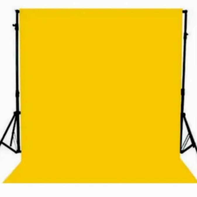 kain background foto 2.5x3meter kuning polos